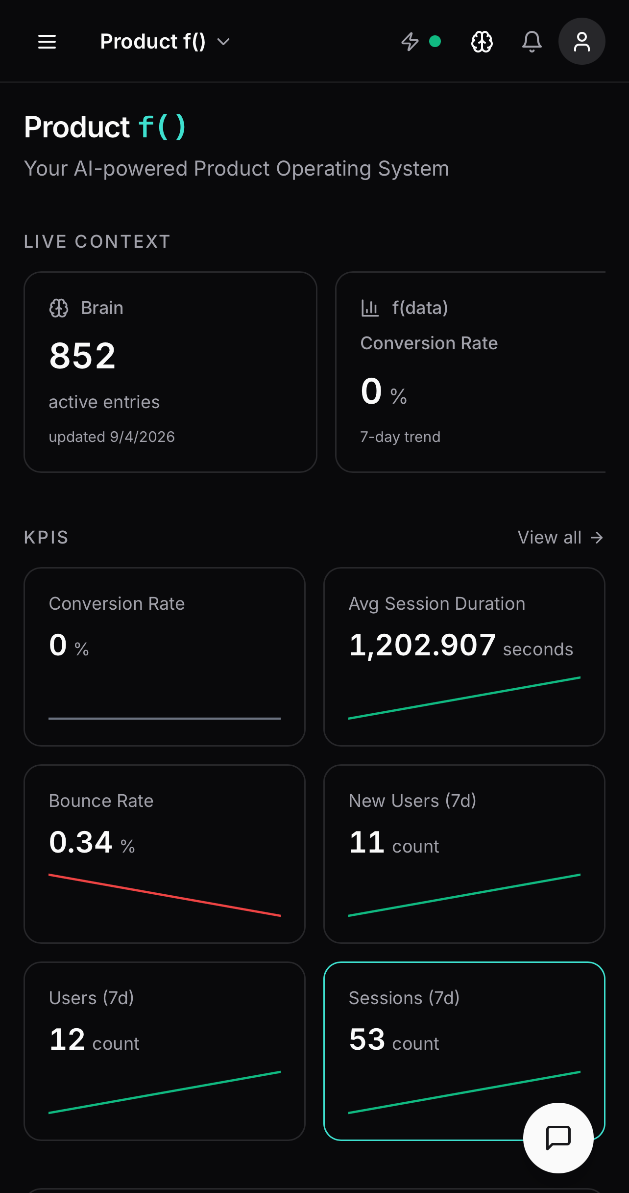 Quick product onboarding
